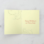 Roses vintages Bonne carte d'anniversaire (Intérieur)