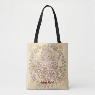 Roses vintages Cherub Angel Sac fourre-tout