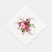 Roses Vintages de serviettes en papier (Coin)