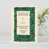 Roses vintages Et Invitations De Mariage De Clover (Debout devant)