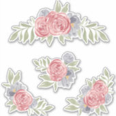 Roses vintages mettre autocollant (Devant)