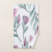 Roses violets (Serviette à main)