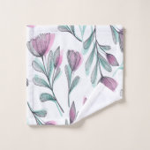 Roses violets (Gant de toilette)