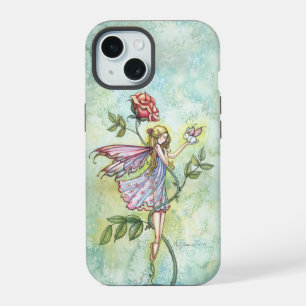 Rose's Vriend Fee- en Konijn Fantasy Kunst iPhone 15 Hoesje