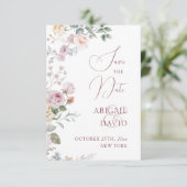 Roses Wedding Save The Date (Staand voorkant)