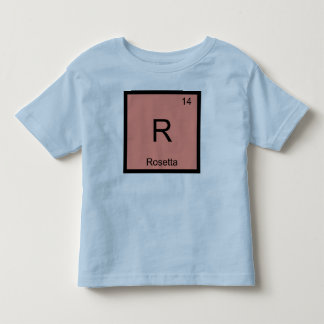 Rosetta Naam Chemie Element Periodiek Systeem Kinder Shirts