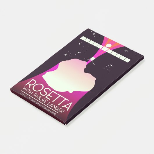 Rosetta & Philae Lander ruimte kunst. Post-it® Notes (Schuin)