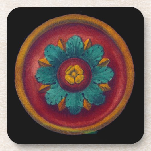 Rosette architecturale n° 5 - Dessous de verre (Devant)