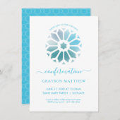 Rosette, Blue Confirmation Kaart (Voorkant / Achterkant)