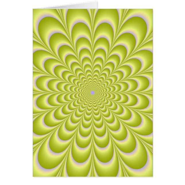 Rosette de Lime Green et Violet (Devant)