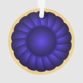 Rosette de ruban bleu pour personnaliser (dos)