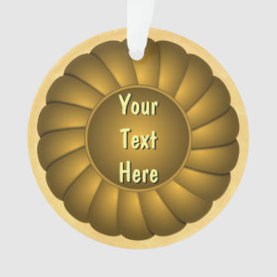 Rosette de ruban jaune pour personnaliser