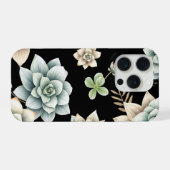 Rosette de Succulente Lunatique Noir Luxe Botaniqu (Verso Horizontal)