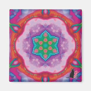 Rosette Kaleidoscope Magnet