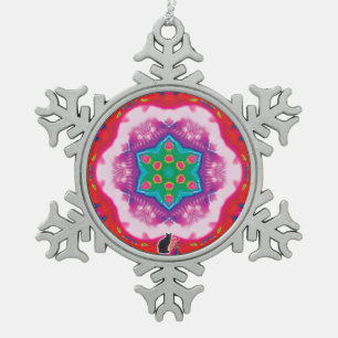 Rosette Kaleidoscope Ornement de flocon de neige