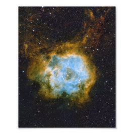 Rosette Nebula Satijn Fotoprint Foto Afdruk