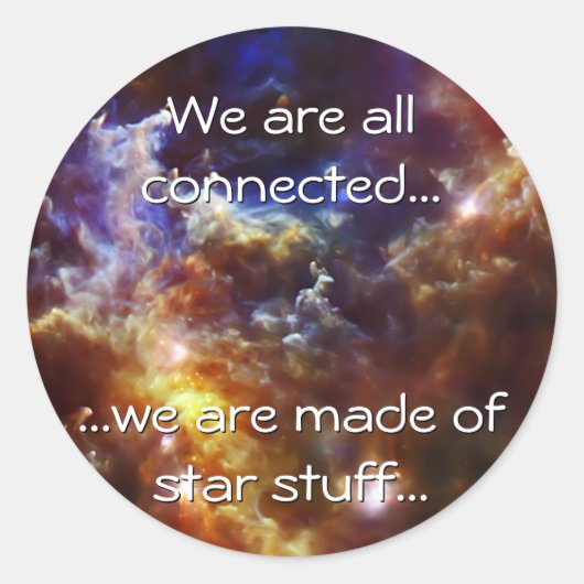 Rosette Nebula's Stellar Nursery Ronde Sticker (Voorkant)