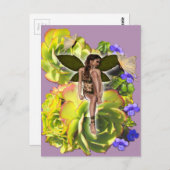 Rosette Succulent bezoekers Briefkaart (Voorkant / Achterkant)