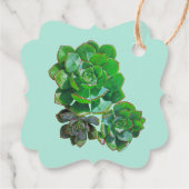Rosette Succulents Gift Labels (Achterkant)