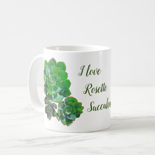 Rosette Succulents Mug (Devant gauche)
