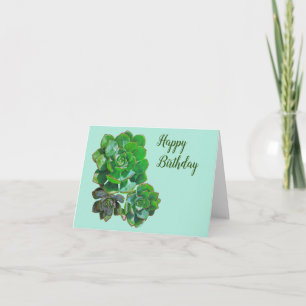 Rosette Succulents Wenskaart Kaart