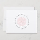 Rosettes Crème Hébreu Mariage juif RSVP (Dos)