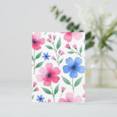 Rosewater Bloom Delight Briefkaart (Staand voorkant)