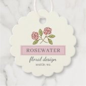 Rosewater Small Business Bedankjes Labels (Voorkant)