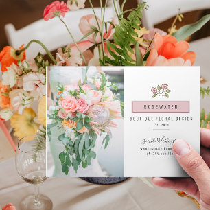 Rosewater Small Business Marketing Briefkaart