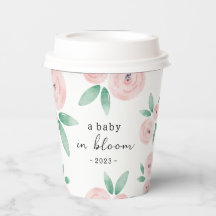 Rosey Baby in Bloom Baby shower Invite