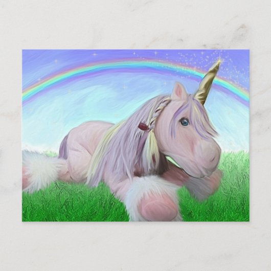 Rosey de unicorn briefkaart (Voorkant)