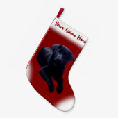 Rosey Kerstkous Custom Dog Stocking Kleine Kerstsok (Voorkant (Hangend))
