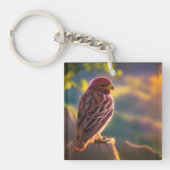 Rosey Pink Parakeet Sleutelhanger (Voorkant)