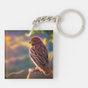 Rosey Pink Parakeet Sleutelhanger