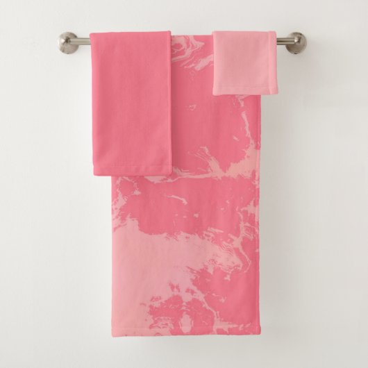 Rosey roze abstract bad handdoek (Insitu)