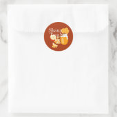 Rosh Hashana Apples and Honey Ronde Sticker (Tas)