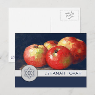 Rosh Hashana Joods Nieuwjaar Fijne Kunst Feestdagenkaart