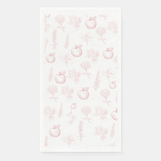 Rosh Hashana Roze Toile Napkins Servet