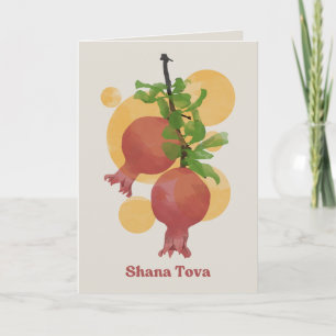 Rosh Hashana Shana Tova Joods Nieuwjaar Bedankkaart