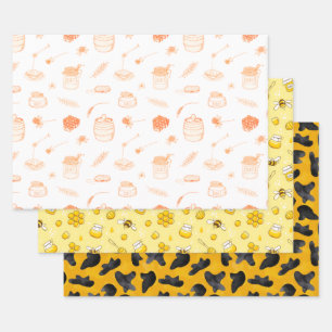 Rosh Hashanah 3 stijlvolle feestelijke elegante va Inpakpapier Vel