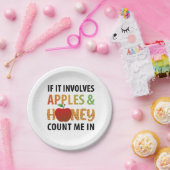 Rosh Hashanah appels en honey T-Shirt Papieren Bordje (Feest)