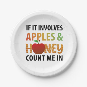 Rosh Hashanah appels en honey T-Shirt Papieren Bordje