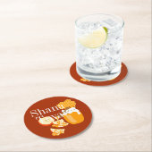 Rosh Hashanah Apples and Honey Ronde Kartonnen Onderzetter (Insitu)