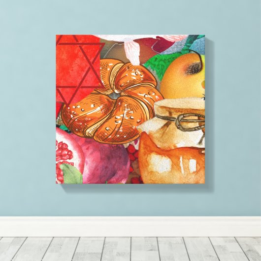 Rosh Hashanah Canvas Art (Insitu (Houten vloer))