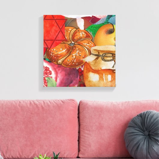 Rosh Hashanah Canvas Art (Insitu (Woonkamer))