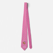 ROSH HASHANAH Cravate de monogramme rose (Devant)