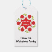 Rosh Hashanah Custom Cadeaulabel (Voorkant)