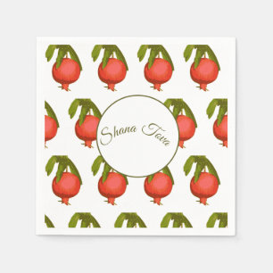 Rosh Hashanah Feast New Year Sweet Pomegranate Servet