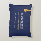 Rosh Hashanah Greeting Sweet as Honey Pillow Accent Kussen (Achterkant (Verticaal))