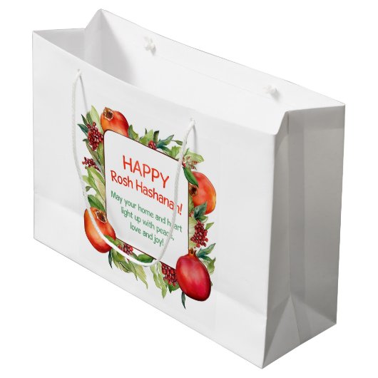 Rosh Hashanah Groot Cadeauzakje (Voorkant Gekanteld)